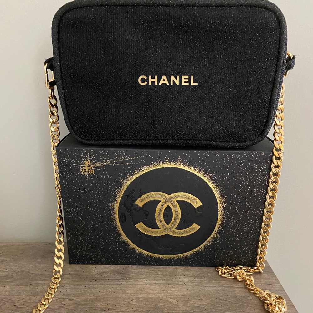 Chanel makeup pouch.